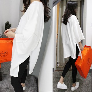[order] áo xẻ tà side split t shirt dáng dài