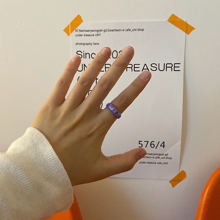 Nhẫn Hở Họa Tiết Mặt Cười Hoạt Hình Phong Cách Hàn Quốc Thời Trang Cho Nữ