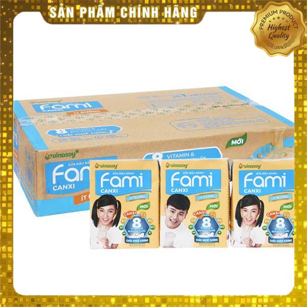 1 Thùng sữa đậu nành Hộp Fami Canxi 200m