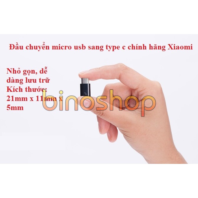 Đầu chuyển Micro Usb sang Type-C Xiaomi