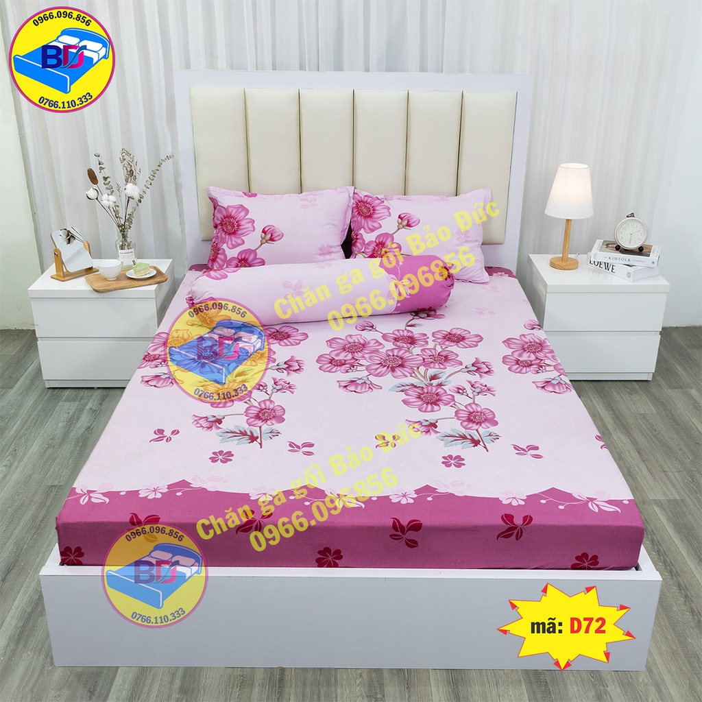 Bộ ga giường cotton poly cao cấp ( gồm 4 món )