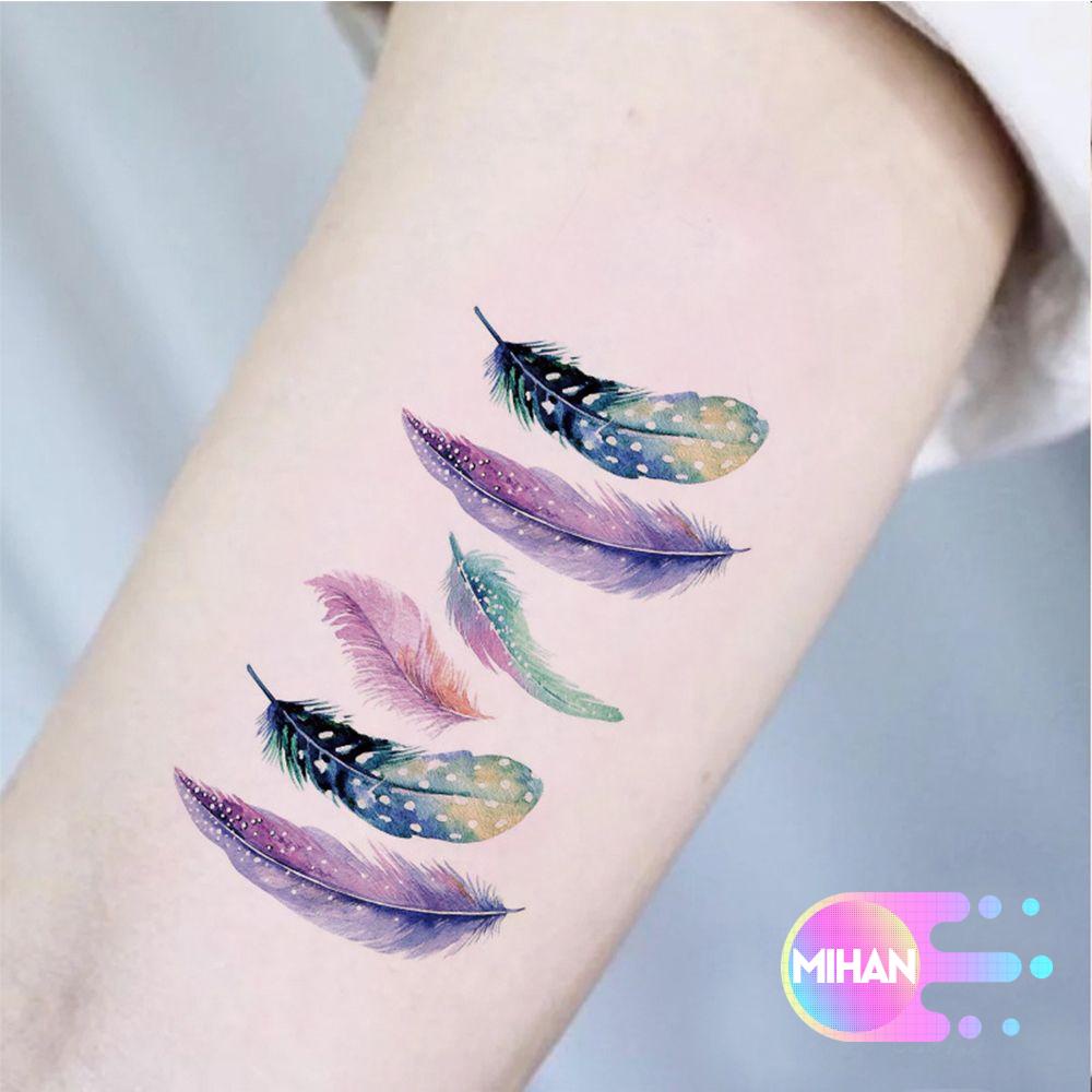 [Hàng mới về] Hình xăm dán tạm thời chống thấm nước nhiều họa tiết tùy chọn màu đen mihan1