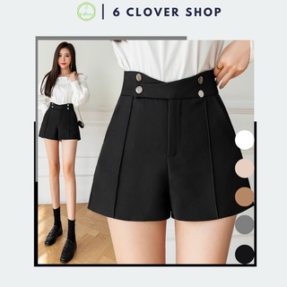 Quần Đùi Lưng Cao Cạp Chéo 4 Khuy Vải Vitex Quần Shorts Nữ mã 66