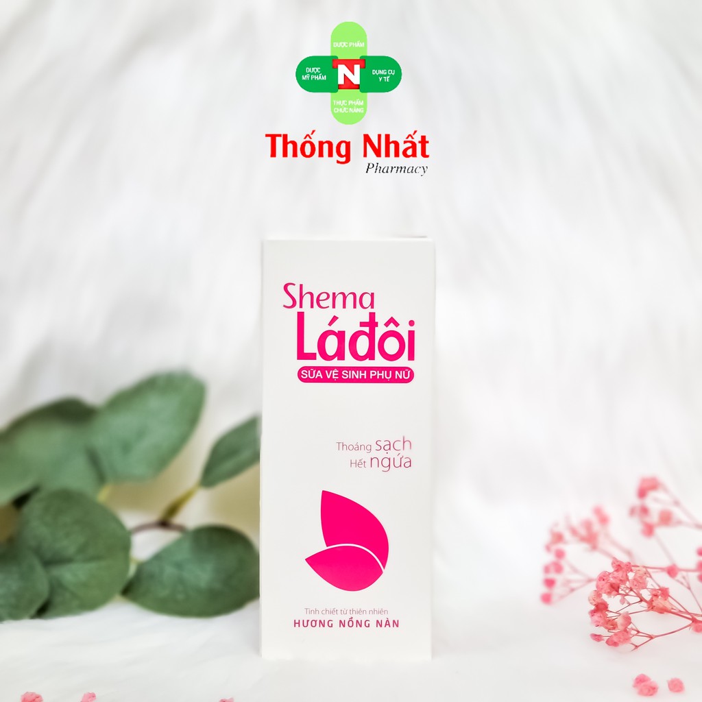 [CHÍNH HÃNG] - DUNG DỊCH VỆ SINH SHEMA LÁ ĐÔI HỒNG (100ML)