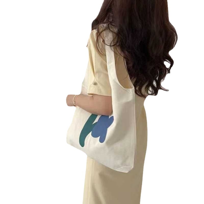 Túi vải bố canvas tote đựng đồ quần áo đeo vai thời trang nhỏ giá rẻ LUKAMO TX790