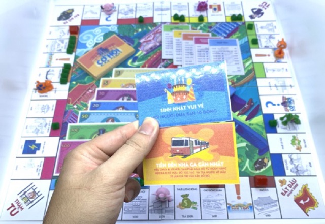 Cờ tỷ phú Monopoly đã ép plastic