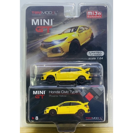 Hobby Store xe mô hình MiniGT Honda Civic Type R Phoenix Yellow
