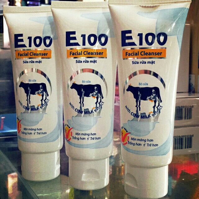Sữa rửa mặt E100 sữa bò tươi 80ml