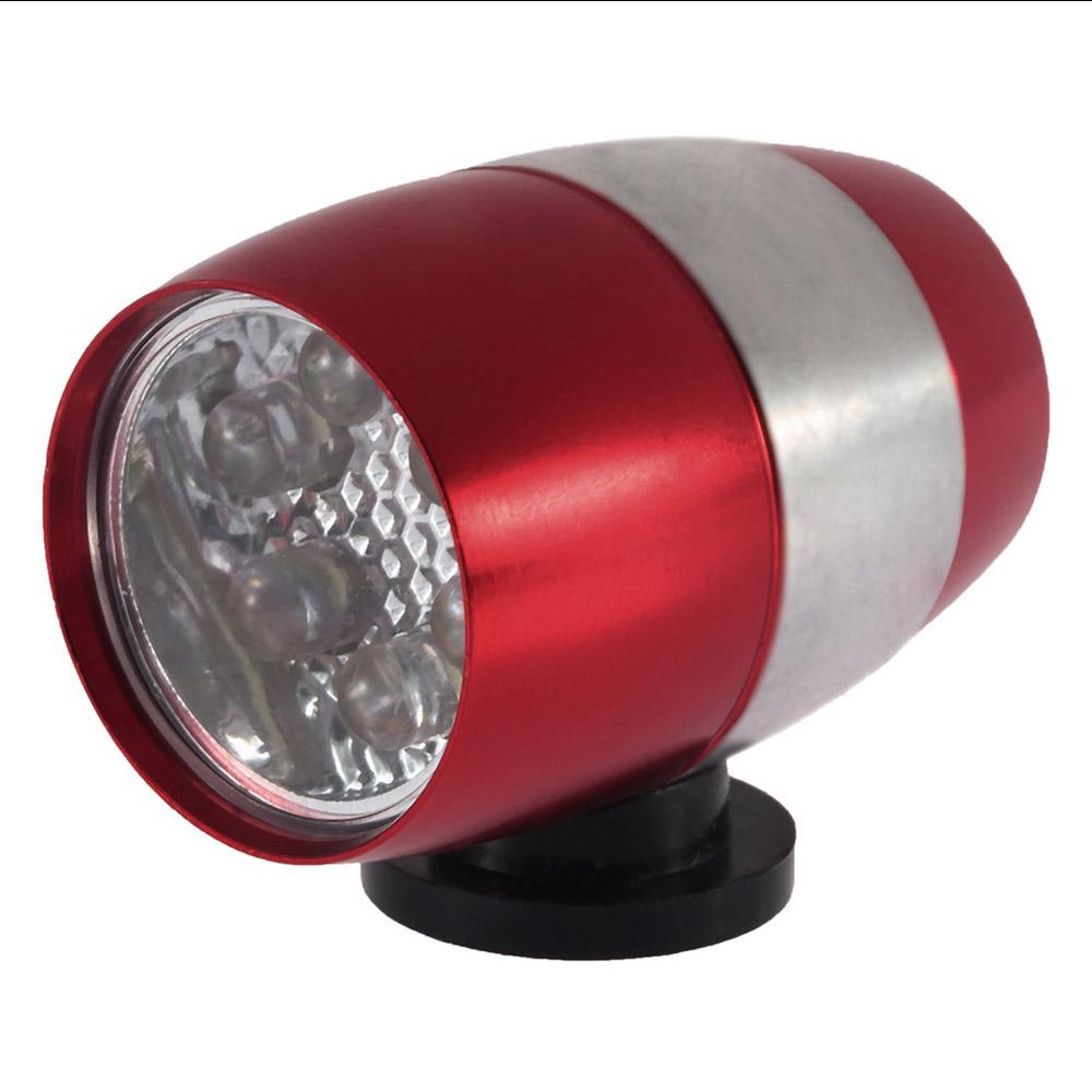 Đèn Pha 6 Bóng LED Cảnh Báo An Toàn 4 Màu Kèm Giá Đỡ Cho Xe Đạp