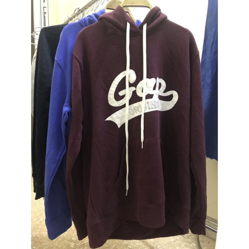 (Ảnh thật) Áo Hoodie GAP XUẤT DƯ XỊN - Màu đỏ bả trầu