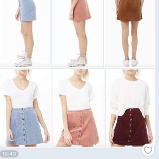 Chân váy nhung F21