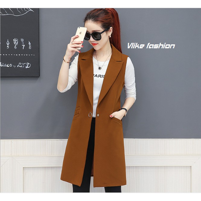 ( HÀNG THIẾT KẾ) Vest nữ sát nách dáng dài | BigBuy360 - bigbuy360.vn
