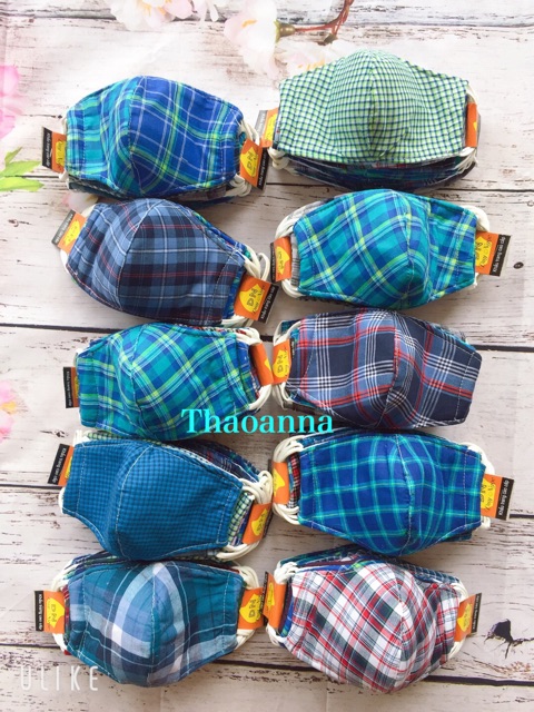 Khẩu trang vải cho bé:siêu nhân-Màu 3 lớp