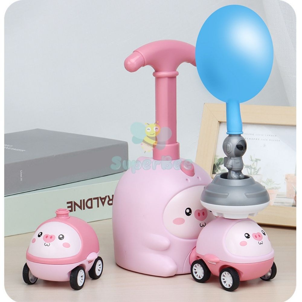 Ô Tô Đồ Chơi Bóng Bay SuperBee, Xe Hoạt Hình Con Vật Dễ Thương, Phát Triển Trí Tuệ Và Giác Quan Cho Bé