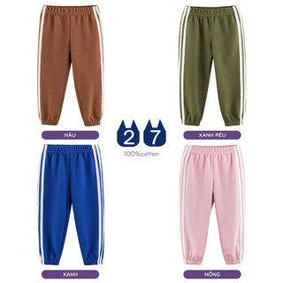 Quần dài mỏng bé trai EROKIDS chống muỗi cho bé chất cotton hàng xuất Âu Mỹ