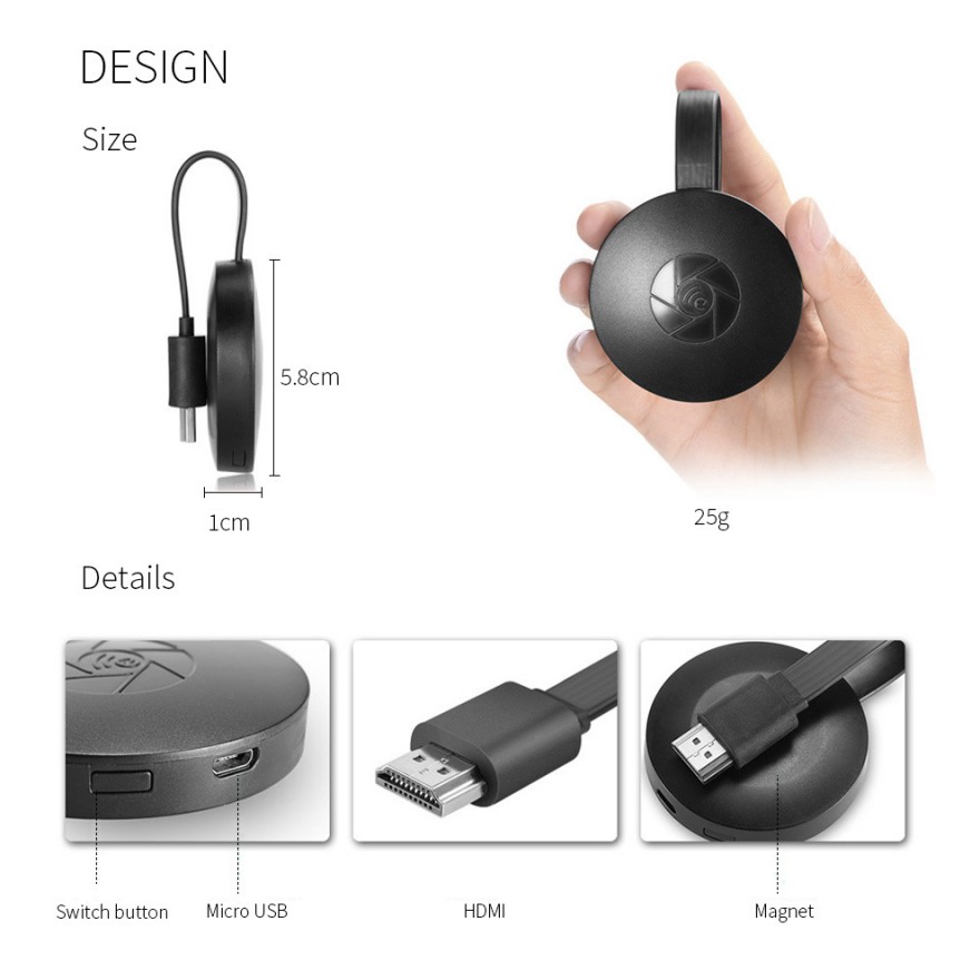 Bộ thu tín hiệu HDMI 4K không dây Google Chrome G2 chuyên dụng