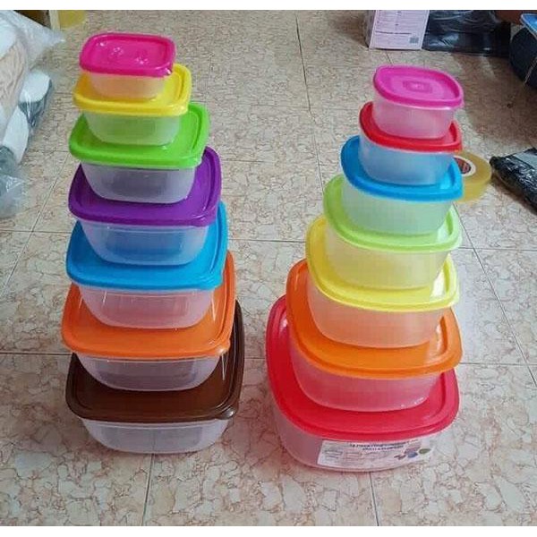 Hộp bảo quản đựng thức ăn 7 món kích cỡ
