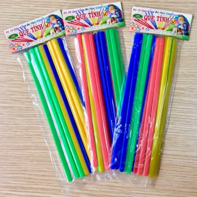 Bộ Que Tính Toán Hình Học Tập Đếm Nhiều Màu Giúp Bé Làm Quen Phép Tính Học Tập Hiệu Quả Hơn