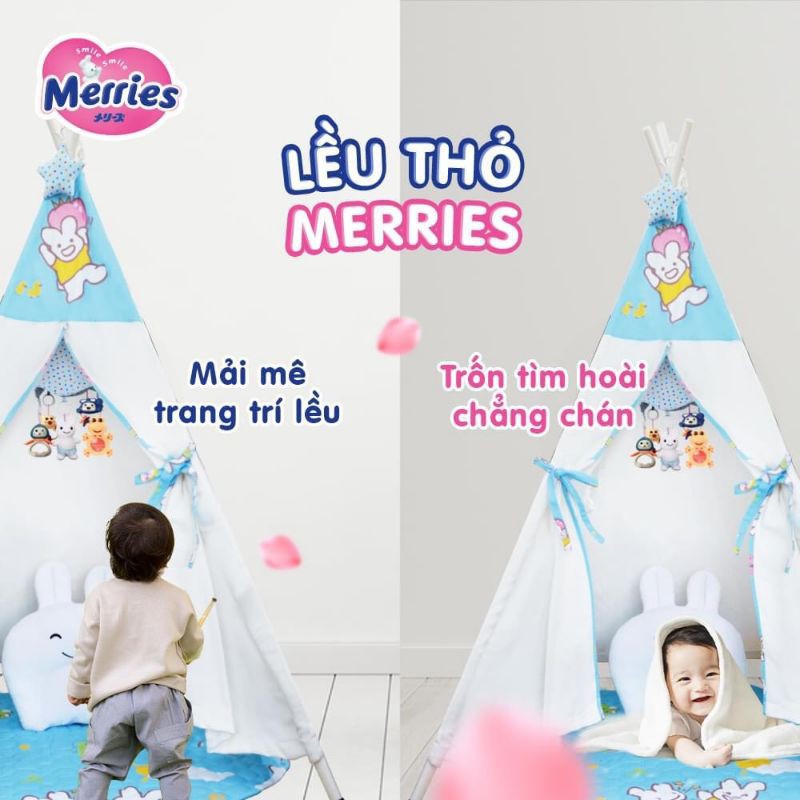 Lều Vải Cho Bé - Hình Thỏ Merries Xinh Xắn