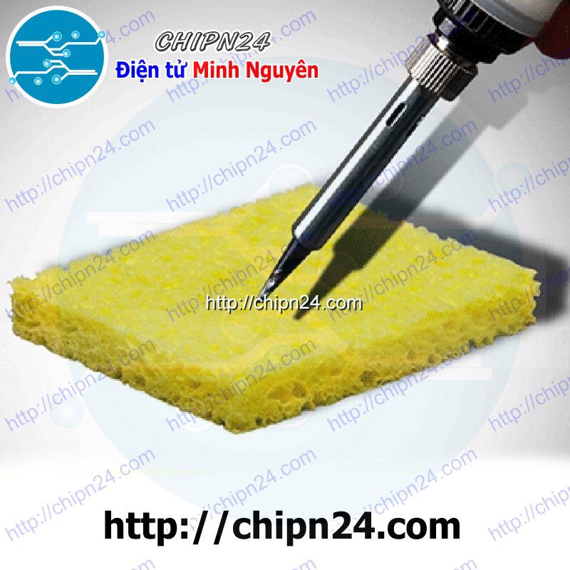 [2 TẤM] (F108) Bọt biển 3.5x5cm (Dùng chùi đầu mỏ hàn)
