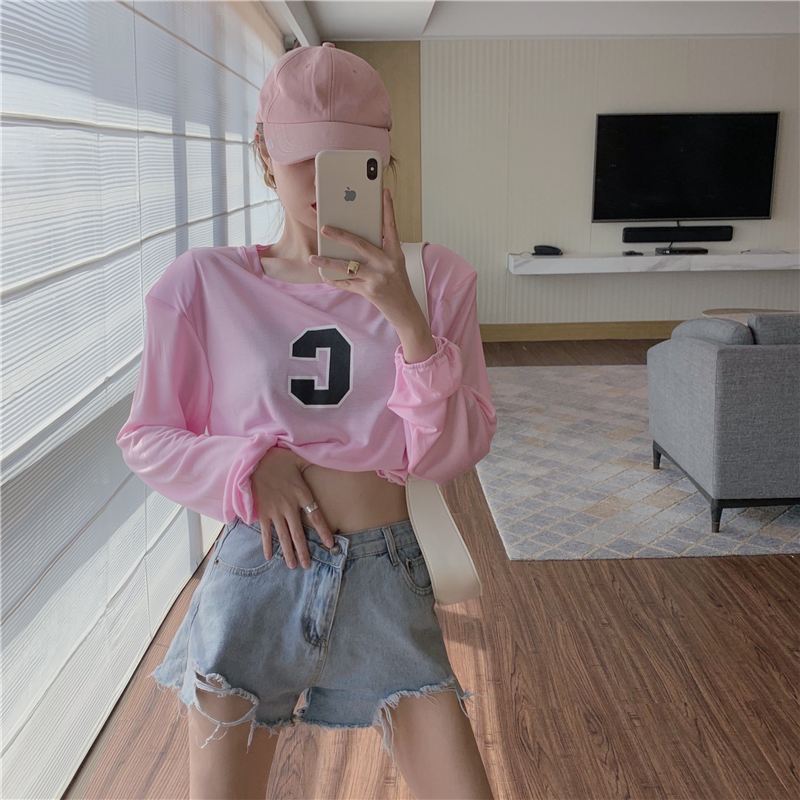 Áo Thun Lửng Tay Dài Dáng Rộng Vải Mỏng Thời Trang Mùa Hè Cho Nữ | BigBuy360 - bigbuy360.vn