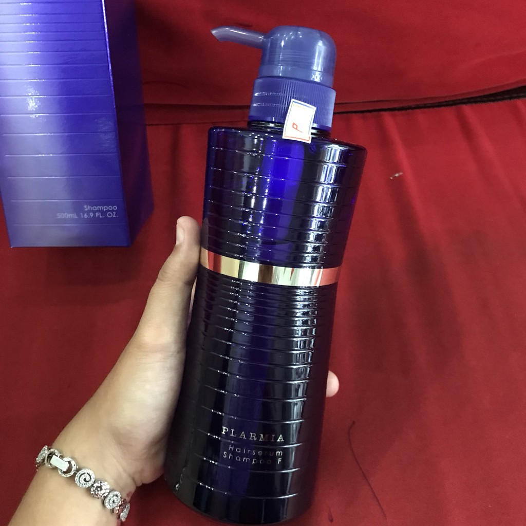 Dầu gội chăm sóc tóc lão hóa Milbon Plarmia Hairserum Shampoo F 500ml ( tóc mảnh )