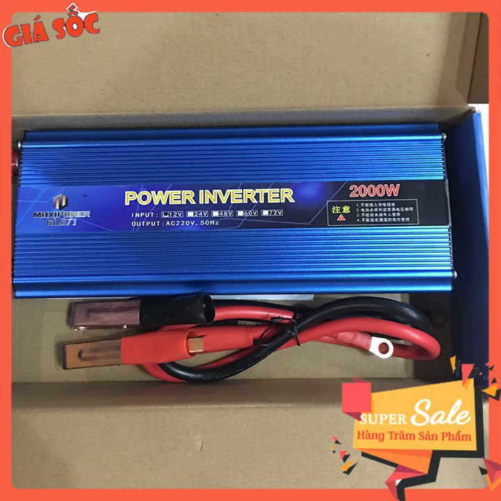 Bộ kích điện ắc quy 12V lên 220V 2000W INVERTER