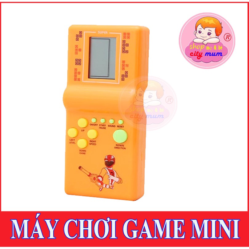 Vỉ đồ chơi máy chơi game điện tử xếp gạch, xếp hình (kèm pin)