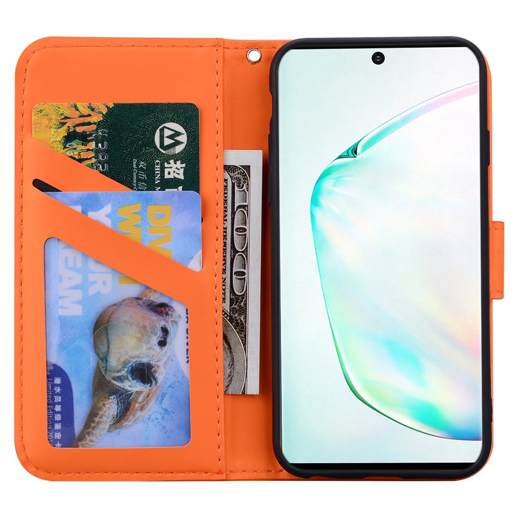 Bao nắp gập in động vật đáng yêu nhiều mẫu cho điện thoại Samsung NOTE 9 note 10 NOTE 10 PRO M20 A5 A90 A6PLUS A8S | BigBuy360 - bigbuy360.vn
