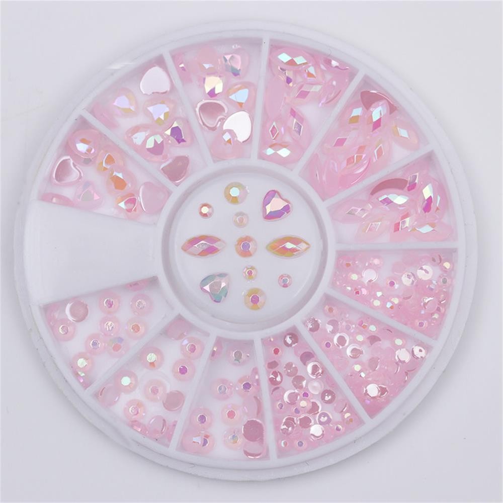 Hũ đá 3D lấp lánh đính móng nghệ thuật