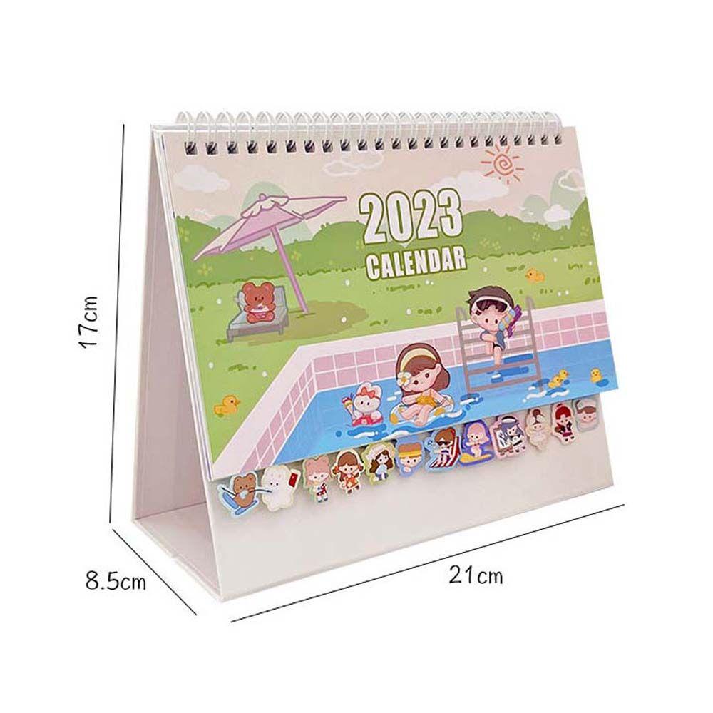 Lịch 2023 Để Bàn Họa Tiết Hoạt Hình AUGUSTINA Dễ Thương