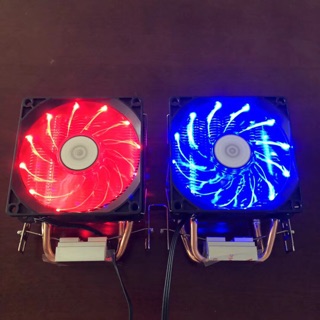 LT011 Fan Tản Nhiệt CPU Đa Năng Cool Storm CT-2U Fan Led Đỏ/Xanh 9cm