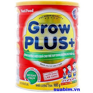 Sữa Nutifood Grow plus đỏ lon 900g HSD: T12/21
