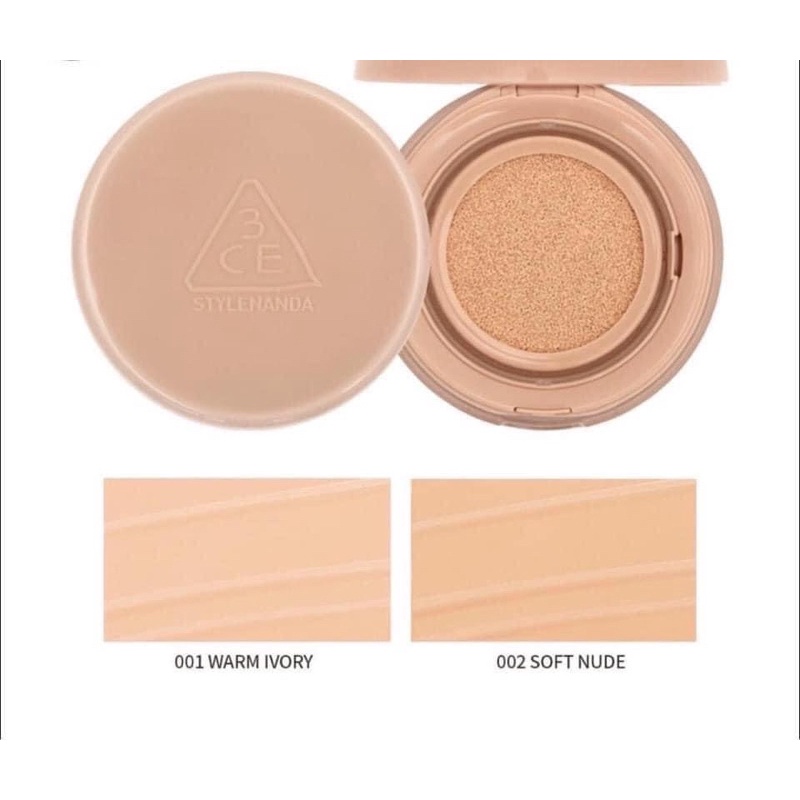 Phấn nước căng bóng da 3ce Glow Skin Cushion Pink