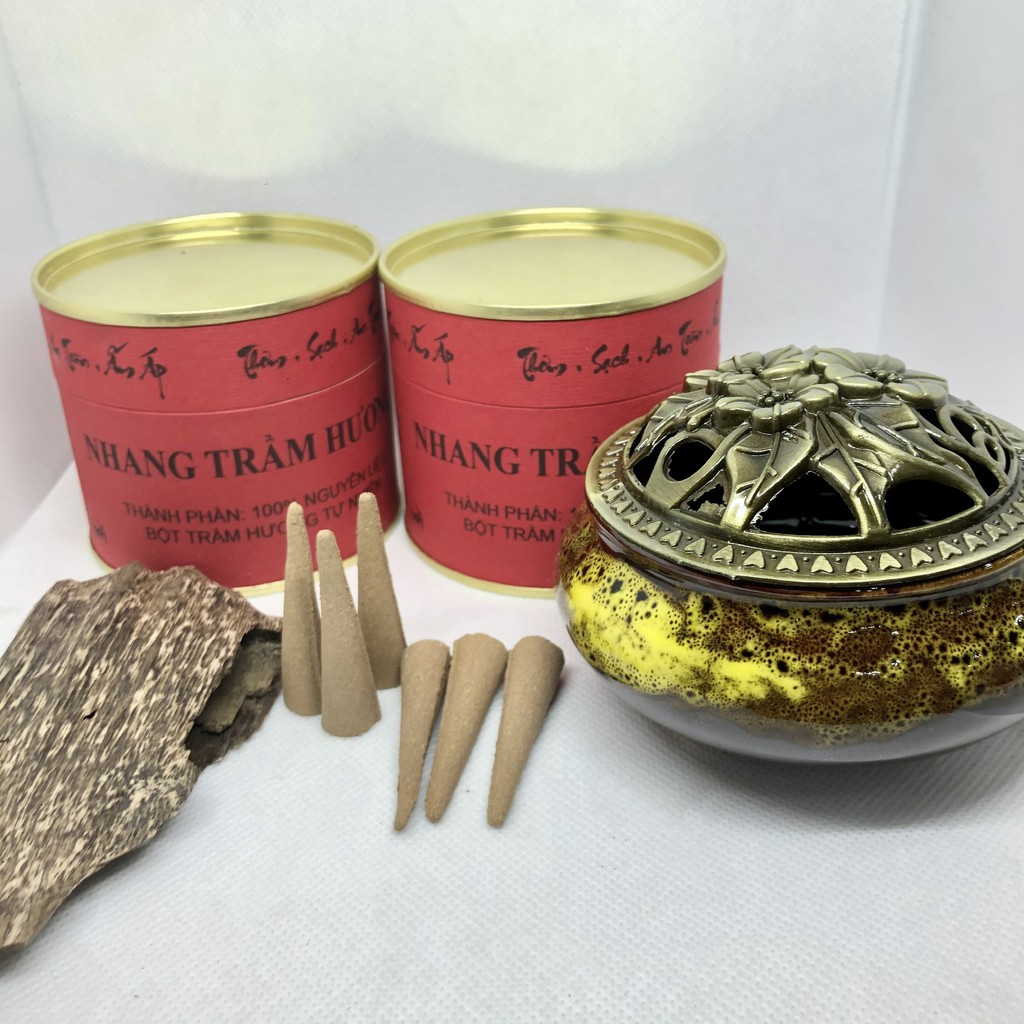 NHANG NỤ TRẦM HƯƠNG CAO CẤP - 100% Trầm Hương Tự Nhiên - Hộp 40 nụ | BigBuy360 - bigbuy360.vn