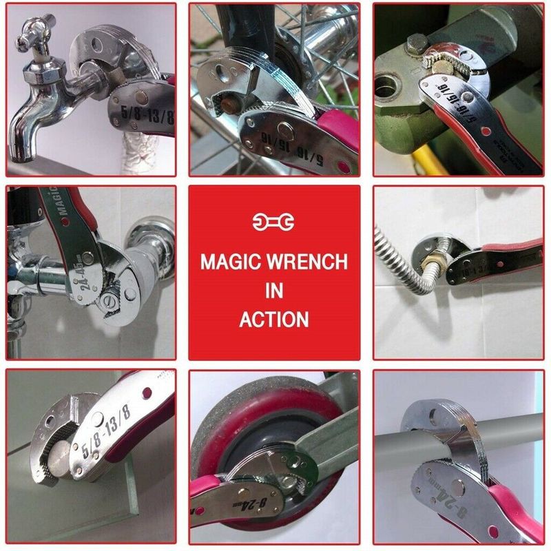 Cờ lê vạn năng Magic Wrench mở được tất cả các loại bu lông ốc vít với đủ loại kích thước từ 9mm - 45mm