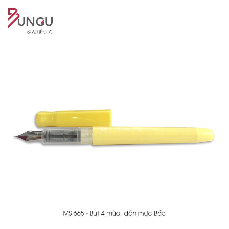 Bút Máy Bungu học sinh MS665 -  4 mùa siêu đẹp -  HOT HOT HOT - Ngòi siêu bền, mực viết êm tay