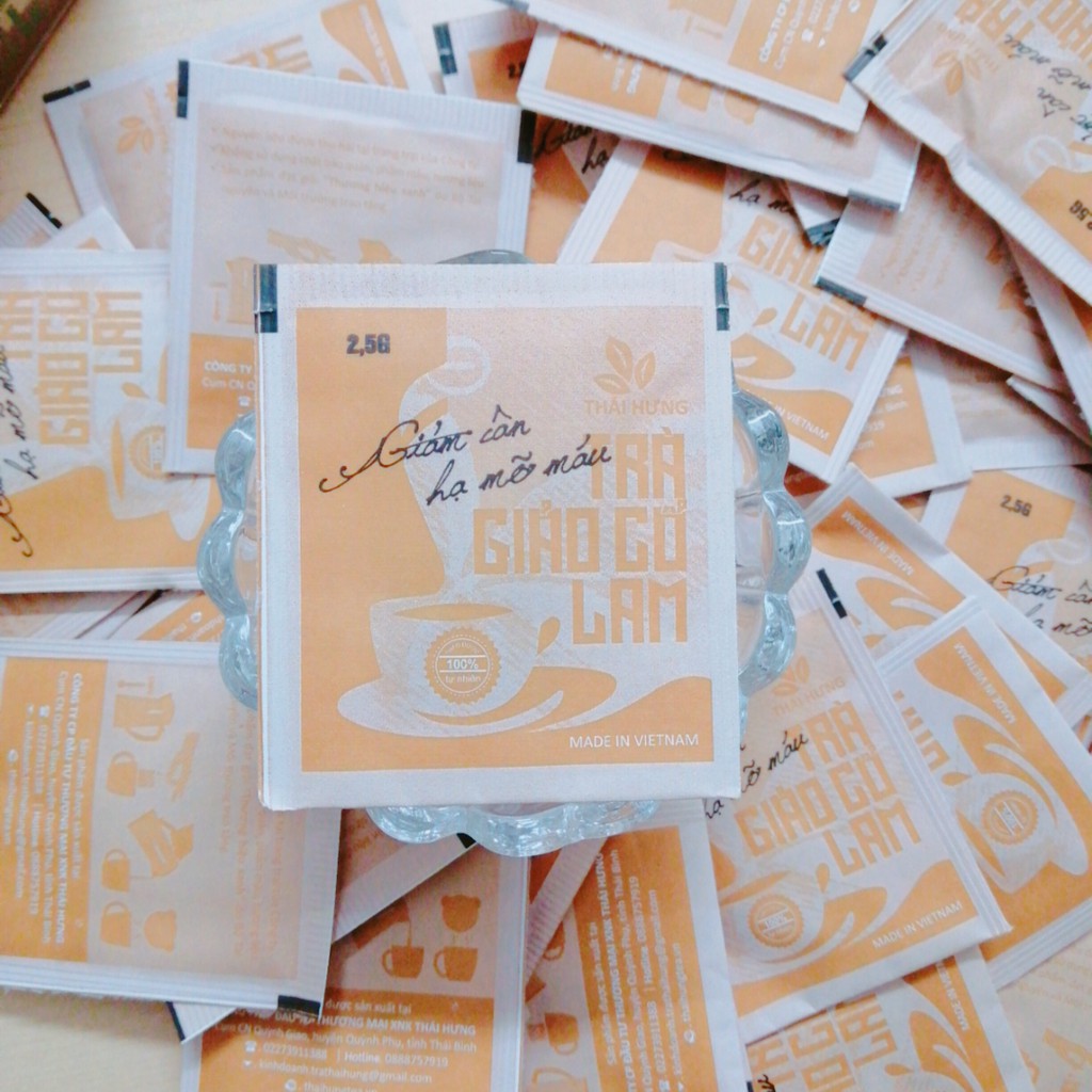 Trà Giảo Cổ Lam Thái Hưng Giảm Cân Hạ Mỡ Máu 1 Túi Lọc 2,5gr | BigBuy360 - bigbuy360.vn