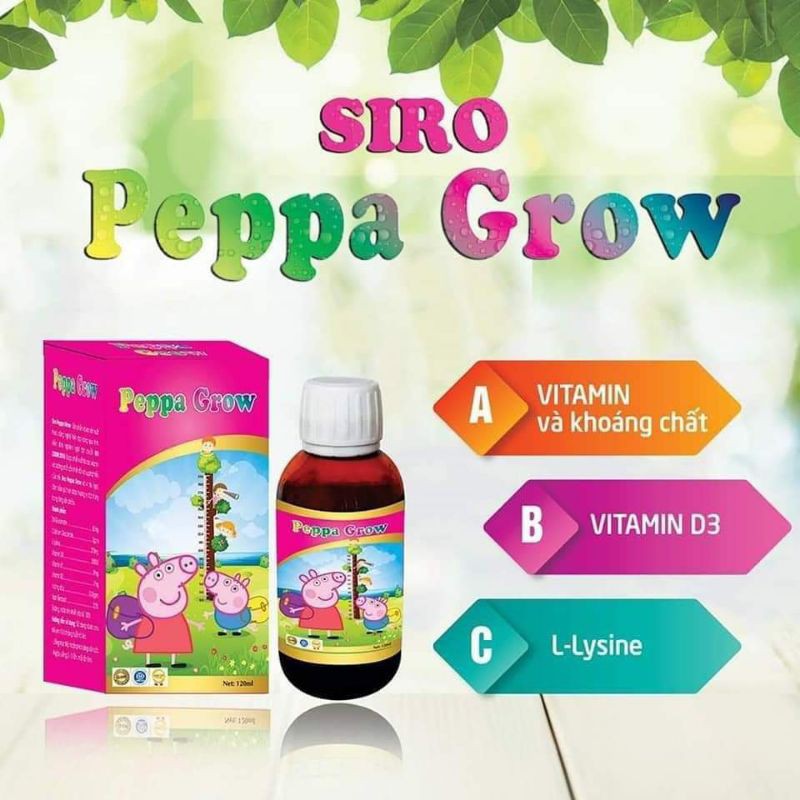 Siro tăng chiều cao cho bé PEPPA GROW