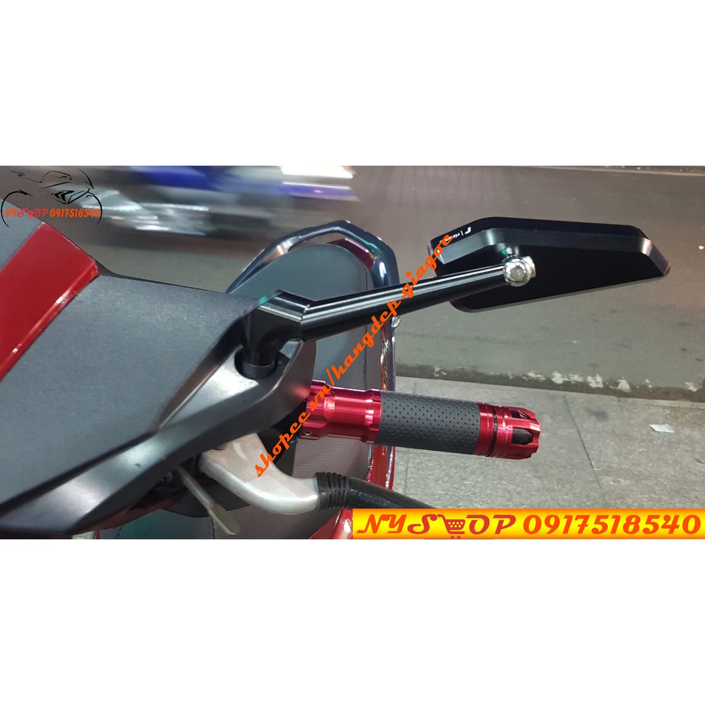 GƯƠNG CHIẾU HẬU RIZOMA 744 CHÂN GƯƠNG XÉO CÓ RON (GIÁ 1 CHIẾC)