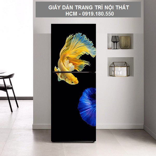 Giấy Decal Dán Tủ Lạnh CÁ CẢNH BETTA