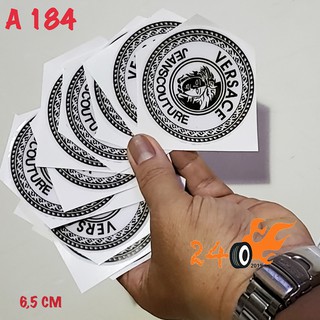 DECAL NỔI VERSACE 6,5 CM TRANG TRÍ XE MÁY