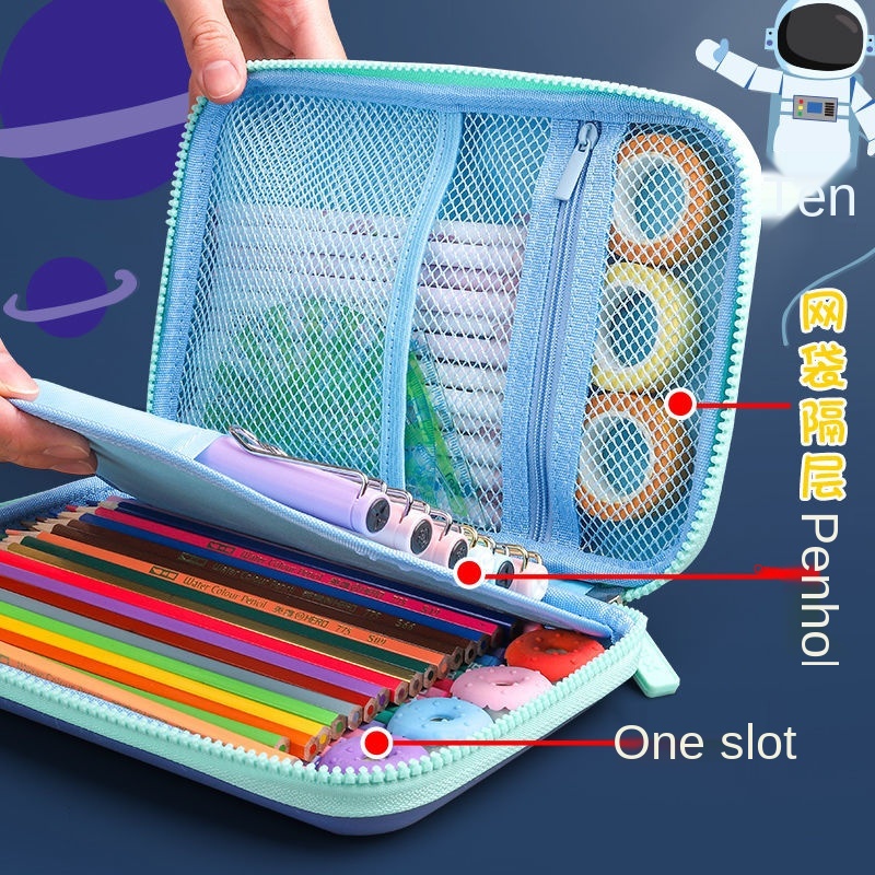 Hộp đựng bút chì 3D chống thấm nước họa tiết hoạt hình dễ thương cho bé