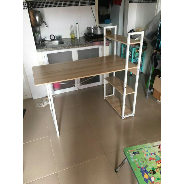 Bàn làm việc kèm kệ sách đa năng tiện lợi Tâm House 120x55x73CM | BigBuy360 - bigbuy360.vn