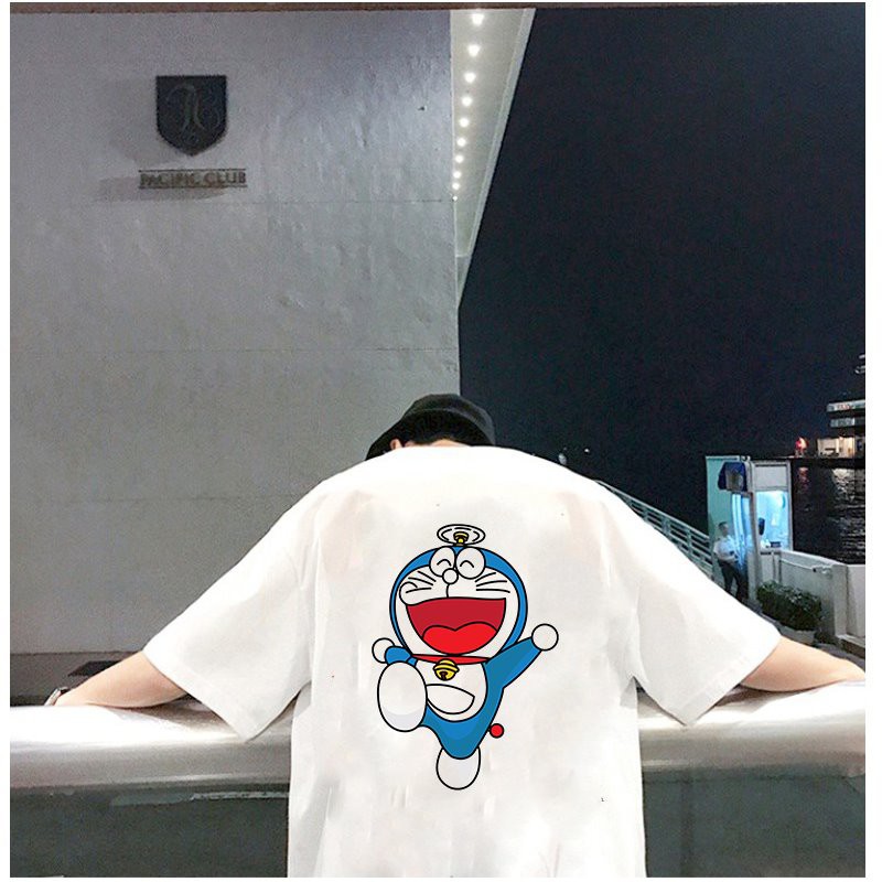 Áo thun unisex độc lạ mèo máy dễ thương form rộng vải dày mịn 2019T1812