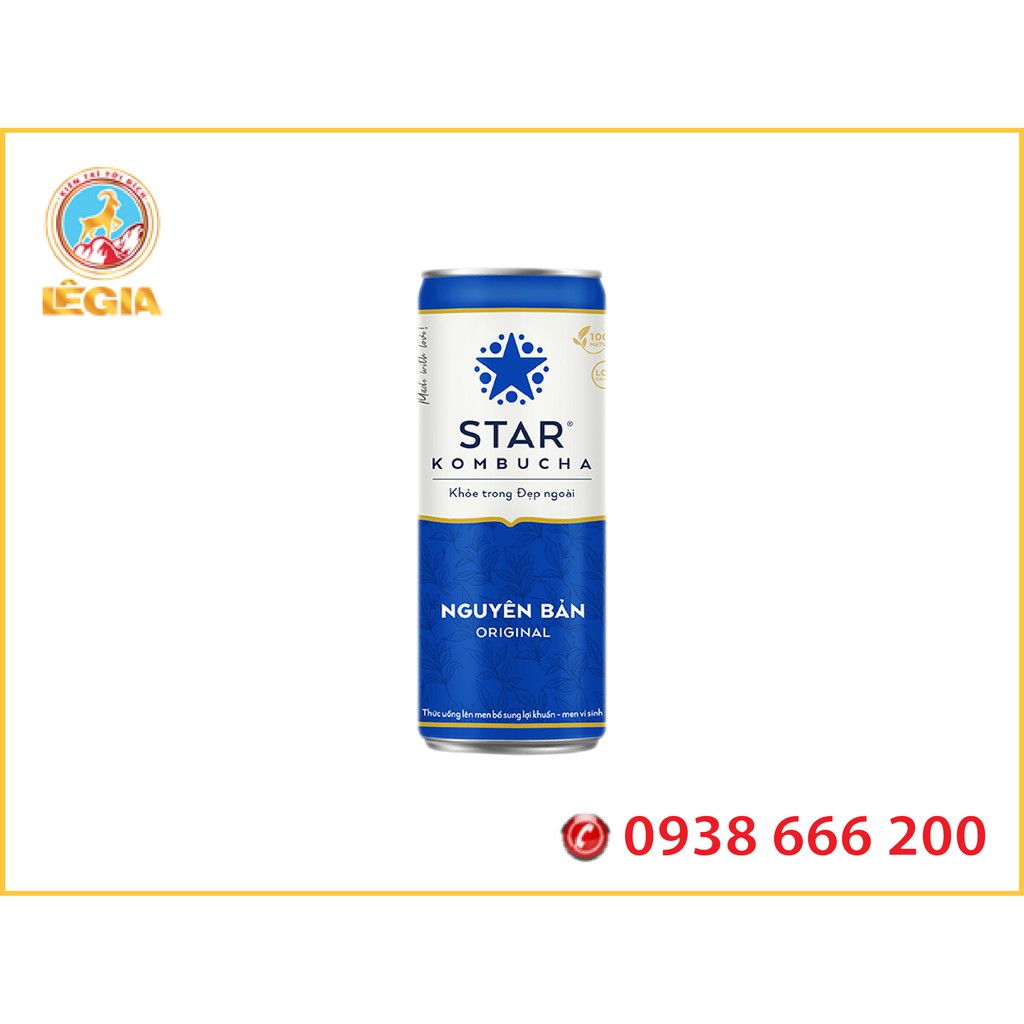 Nước Trái cây STAR KOMBUCHA Vị Nguyên Bản 250ML