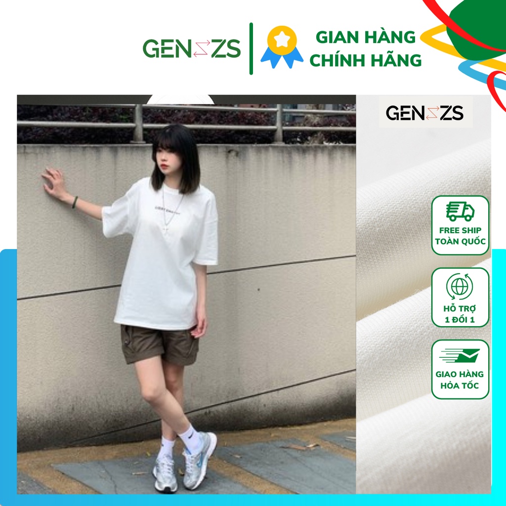 Áo thun Unisex LIERT ENGTGY tay lỡ oversize form rộng, phiên bản Nữ