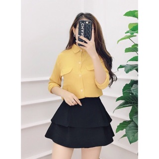 { XẢ HÀNG } Áo sơmi đũi màu