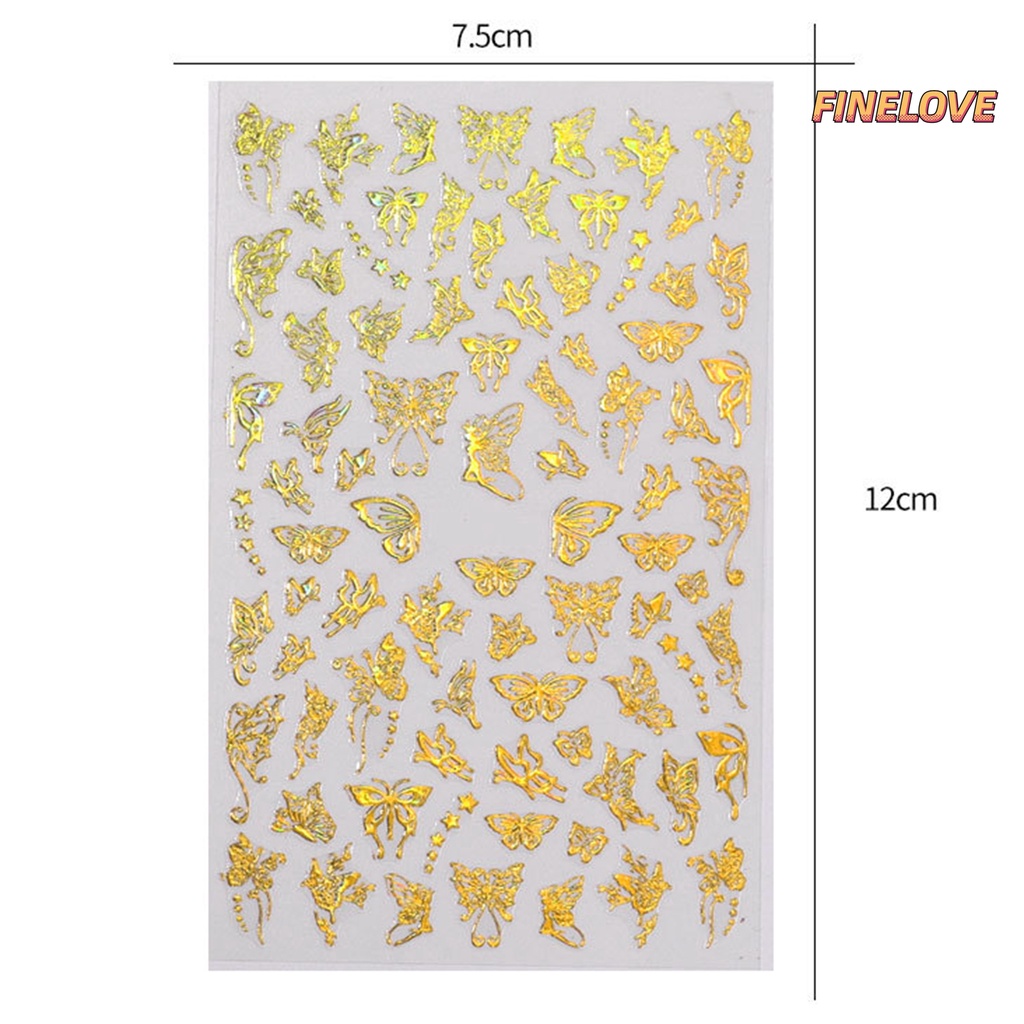Miếng Dán Hình Bướm Trang Trí Móng Tay Nghệ Thuật