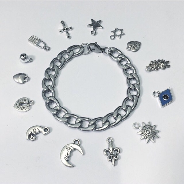 [BC10]-Vòng tay inox 10li - khoá càng cua